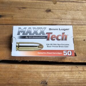Maxx Tech 9mm 124gr (50 round boxes)