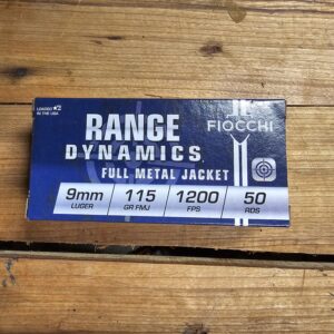 Fiocchi 9mm 115gr (50 round boxes)